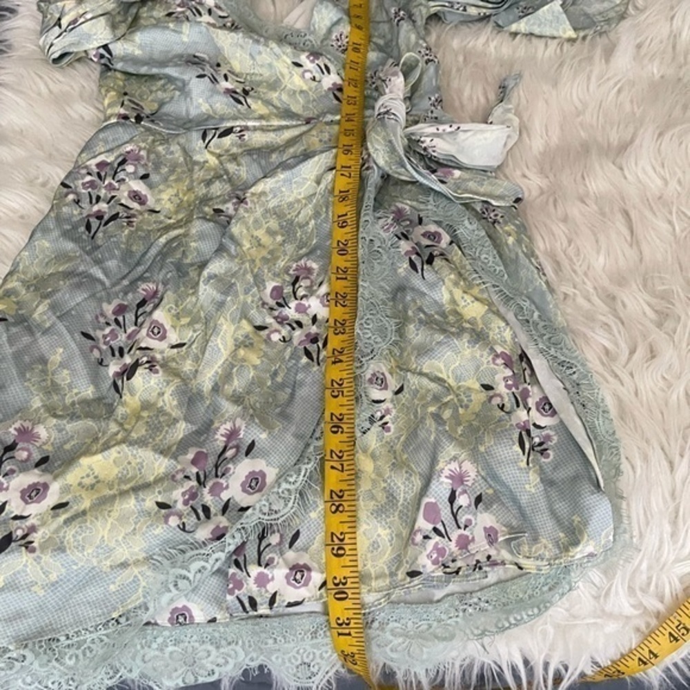 Self portrait floral asymmetric crepe dress - Picture 10 of 10